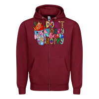 Burgundy DON T WORRY Be hoppy Easter Zipper Hoodie - CowhideDigitalArt