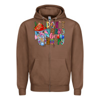 Chestnut DON T WORRY Be hoppy Easter Zipper Hoodie - CowhideDigitalArt