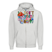 Dove Grey DON T WORRY Be hoppy Easter Zipper Hoodie - CowhideDigitalArt