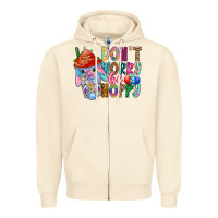 Sandshell DON T WORRY Be hoppy Easter Zipper Hoodie - CowhideDigitalArt