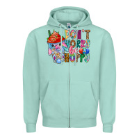 Seafoam DON T WORRY Be hoppy Easter Zipper Hoodie - CowhideDigitalArt