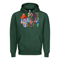 Sports Green DON T WORRY Be hoppy Easter Zipper Hoodie - CowhideDigitalArt