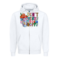 White DON T WORRY Be hoppy Easter Zipper Hoodie - CowhideDigitalArt