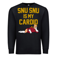 Black Futurama Snu Snu Is My Cardio GIFT Premium Sweatshirt - lanVoArt