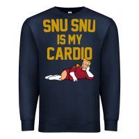 Navy Futurama Snu Snu Is My Cardio GIFT Premium Sweatshirt - lanVoArt