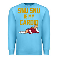 Ocean Blue Futurama Snu Snu Is My Cardio GIFT Premium Sweatshirt - lanVoArt