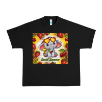 Black sweet summer cute elephant Urban Heavy Tee - TumblerDesignByShophia