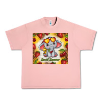Salmon sweet summer cute elephant Urban Heavy Tee - TumblerDesignByShophia