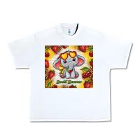 White sweet summer cute elephant Urban Heavy Tee - TumblerDesignByShophia