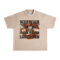 French Oak longhorn bullskull whatever lossos your longhorn Urban Heavy Tee - JahusDesignShop