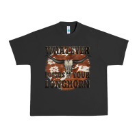 Pigment Black longhorn bullskull whatever lossos your longhorn Urban Heavy Tee - JahusDesignShop