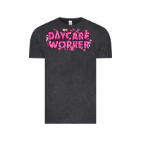 Vintage Black Breast Cancer Daycare Worker Vintage Tee - texasbilliewilder
