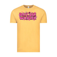 Vintage Mustard Breast Cancer Daycare Worker Vintage Tee - texasbilliewilder