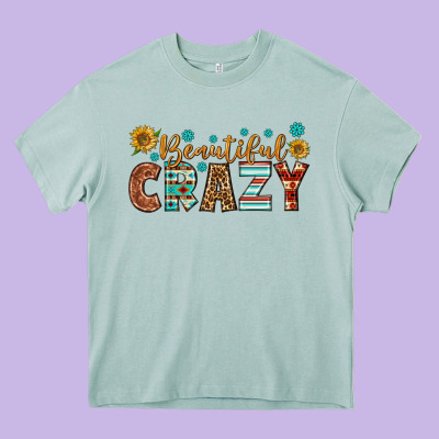 Western Beautiful Crazy Heavy Core Tee Designed By Bundleandbundleshop