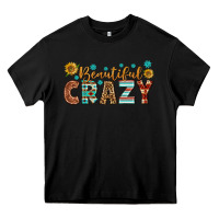 Black Western Beautiful Crazy Heavy Core Tee - BundleAndBundleShop