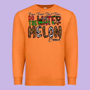 If You Drink Don't Drive Do The Watermelon Crawl Premium Sweatshirt Designed By Cowhidedigitalart