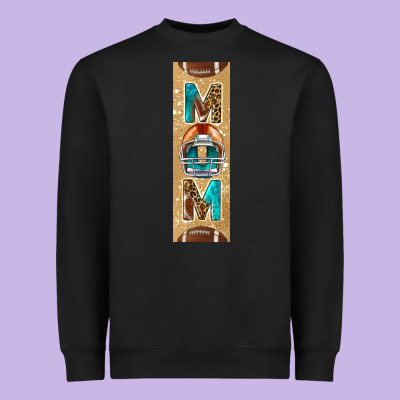American Football With Leopard Pen Wraps Heavyweight Sweatshirt Designed By Bundleandbundleshop