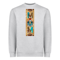 Heather Grey american football with leopard pen wraps Heavyweight Sweatshirt - BundleAndBundleShop