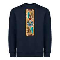 Navy american football with leopard pen wraps Heavyweight Sweatshirt - BundleAndBundleShop