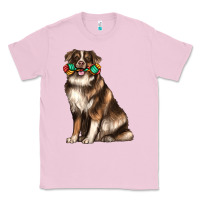 Bubblegum Pink australian shepherd with rope toy Classic Tee - texasbilliewilder