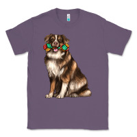 Lavender australian shepherd with rope toy Classic Tee - texasbilliewilder