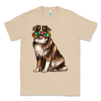 Mushroom australian shepherd with rope toy Classic Tee - texasbilliewilder