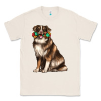 Natural australian shepherd with rope toy Classic Tee - texasbilliewilder