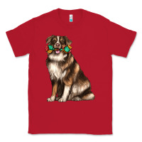 Red australian shepherd with rope toy Classic Tee - texasbilliewilder