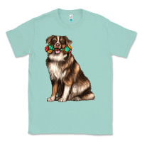 Seafoam australian shepherd with rope toy Classic Tee - texasbilliewilder