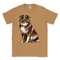 Toasted Coconut australian shepherd with rope toy Classic Tee - texasbilliewilder