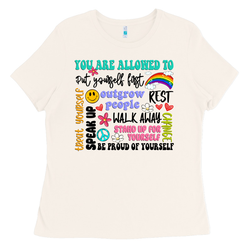 You Are Allowed To Ladies Tee by Artiststas | Teevron