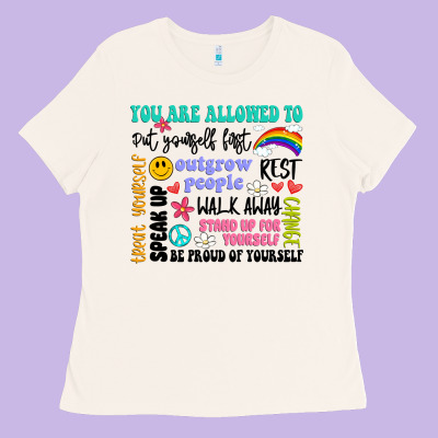 You Are Allowed To Ladies Tee Designed By Artiststas