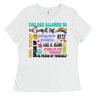 White you are allowed to Ladies Tee - Artiststas