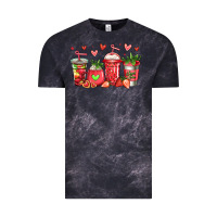 Cloud Black strawberry coffee cups Vintage Tee - Jasminsmagicworld
