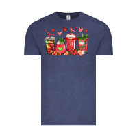 Vintage Denim strawberry coffee cups Vintage Tee - Jasminsmagicworld