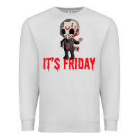 Dove Grey Funny Friday 13th Funny Halloween Horror Premium Sweatshirt - lanVoArt
