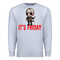 Heather Grey Funny Friday 13th Funny Halloween Horror Premium Sweatshirt - lanVoArt