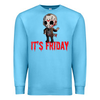 Ocean Blue Funny Friday 13th Funny Halloween Horror Premium Sweatshirt - lanVoArt