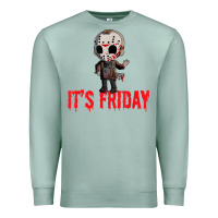 Seafoam Funny Friday 13th Funny Halloween Horror Premium Sweatshirt - lanVoArt