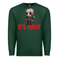 Sports Green Funny Friday 13th Funny Halloween Horror Premium Sweatshirt - lanVoArt