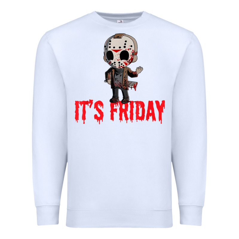Funny Friday 13th Funny Halloween Horror Premium Sweatshirt by lanVoArt | Teevron