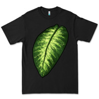 Black Dumb Cane Leaf Premium Tee - LillyAllenDesigns