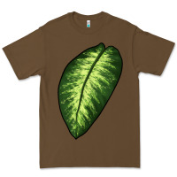 Cacao Dumb Cane Leaf Premium Tee - LillyAllenDesigns