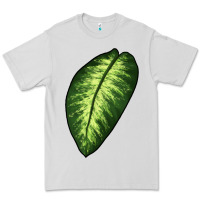 Dove Grey Dumb Cane Leaf Premium Tee - LillyAllenDesigns