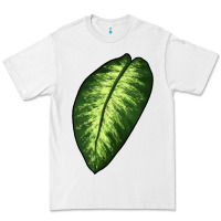 White Dumb Cane Leaf Premium Tee - LillyAllenDesigns