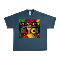 Midnight Navy my history is black Urban Heavy Tee - TumblerDesignByShophia