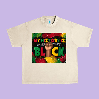 My History Is Black Urban Heavy Tee Designed By Tumblerdesignbyshophia