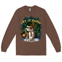 Chestnut let it snow Long Sleeve Tee - CowGirlArtShop