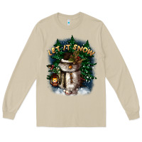 Mushroom let it snow Long Sleeve Tee - CowGirlArtShop