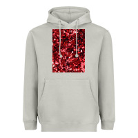 Moon Dust red glitter party sequins Heavyweight Hoodie - lanVoArt